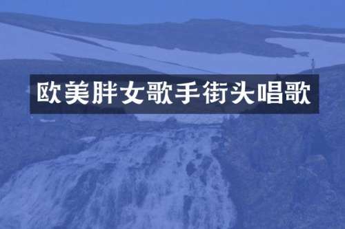 欧美胖女歌手街头唱歌