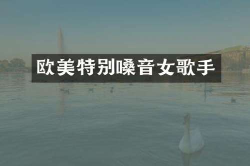 欧美特别嗓音女歌手