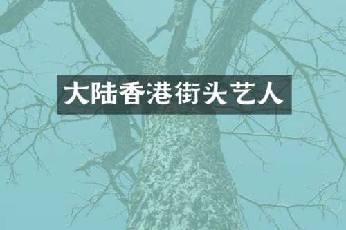 大陆香港街头艺人