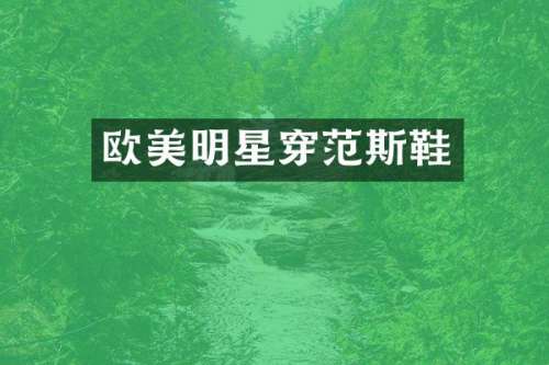 欧美明星穿范斯鞋