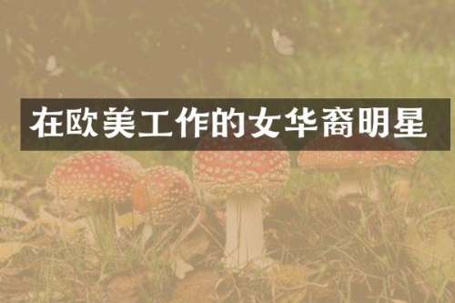在欧美工作的女华裔明星