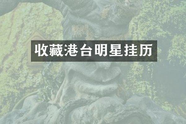 收藏港台明星挂历