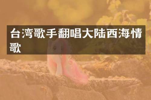 台湾歌手翻唱大陆西海情歌