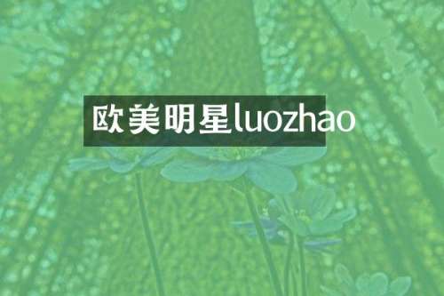 欧美明星luozhao