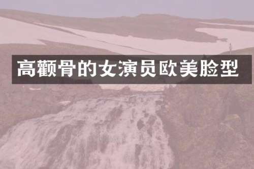 高颧骨的女演员欧美脸型