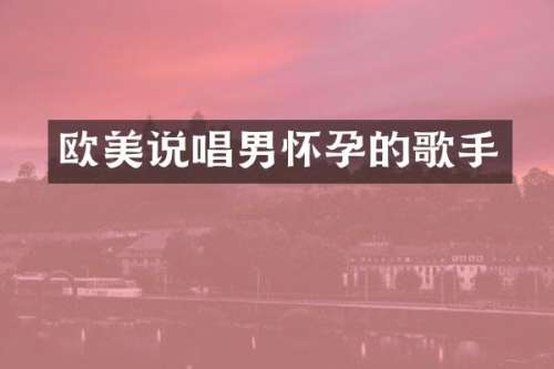 欧美说唱男怀孕的歌手