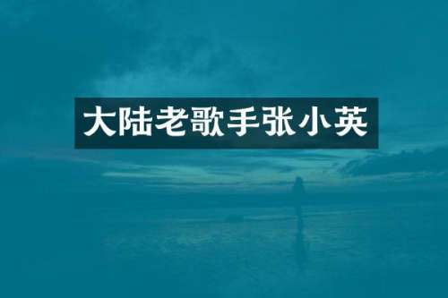 大陆老歌手张小英