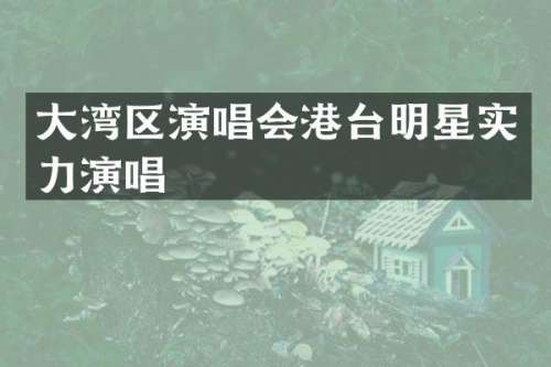大湾区演唱会港台明星实力演唱