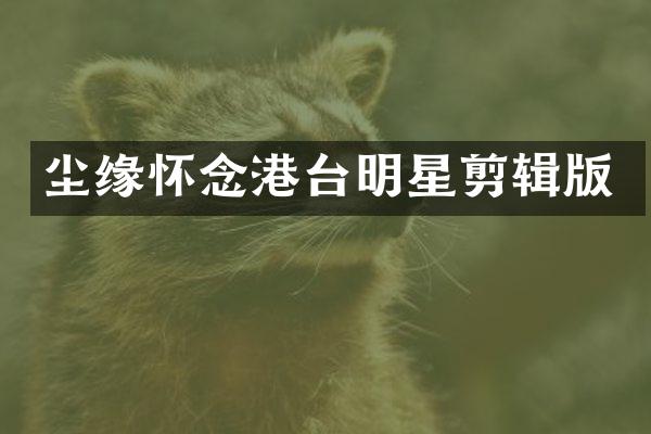 尘缘怀念港台明星剪辑版