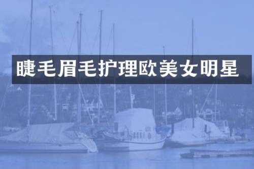 睫毛眉毛护理欧明星