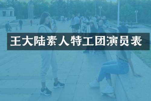 王大陆素人特工团演员表