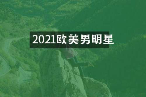 2021欧美男明星