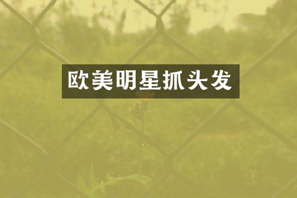 欧美明星抓头发