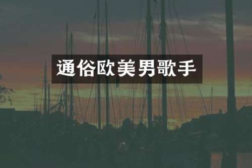 通俗欧美男歌手