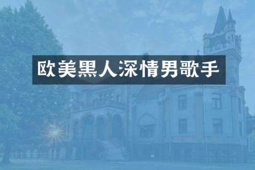 欧美黑人深情男歌手