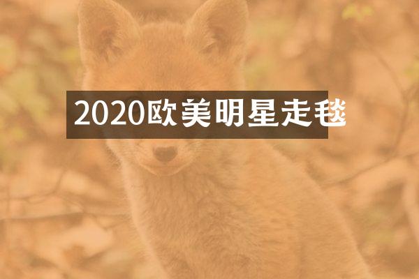 2020欧美明星走毯