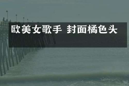 欧歌手 封面橘色头发