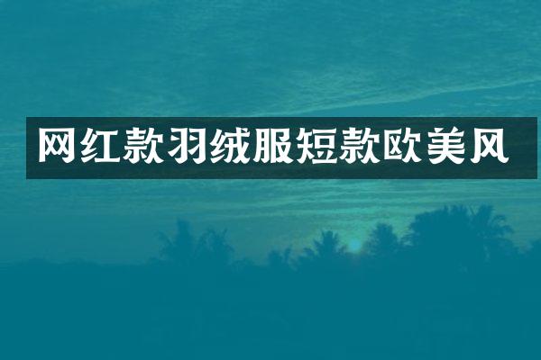 网红款羽绒服短款欧美风
