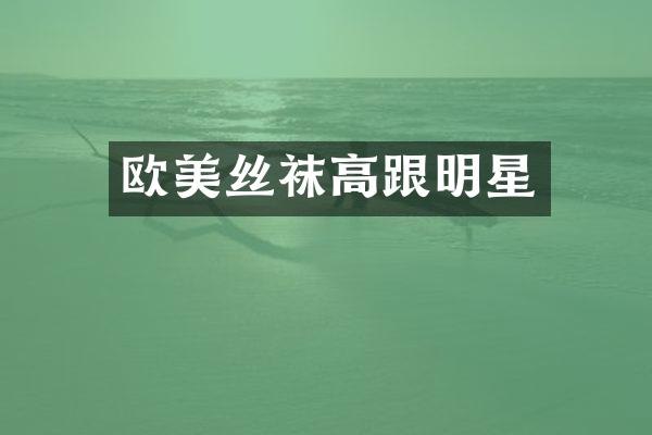 欧美丝袜高跟明星