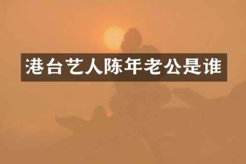 港台艺人陈年老公是谁
