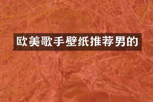欧美歌手壁纸推荐男的