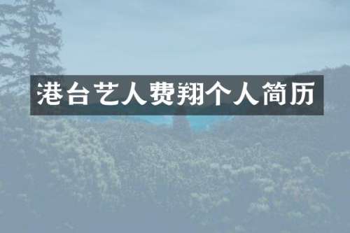 港台艺人费翔个人简历