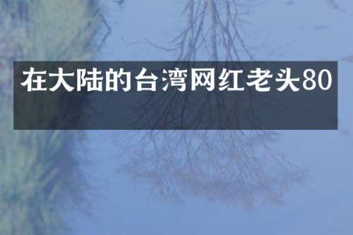 在大陆的台湾网红老头80岁