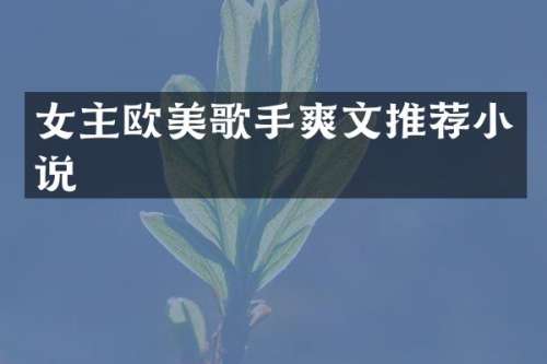 女主欧美歌手推荐小说