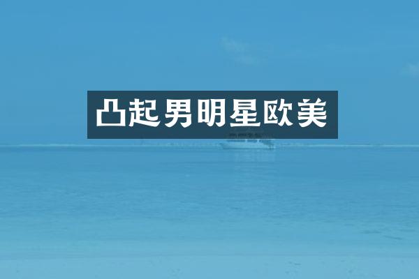 凸起男明星欧美