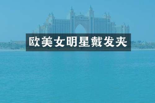 欧明星戴发夹