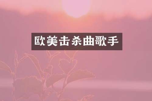 欧美击杀曲歌手