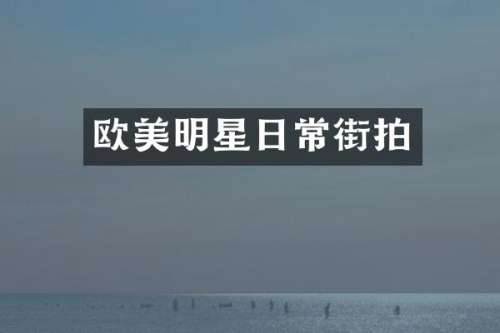 欧美明星日常街拍