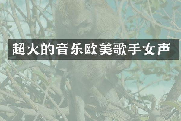 超火的音乐欧美歌手女声