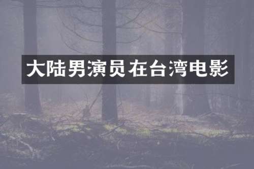 大陆男演员在台湾电影