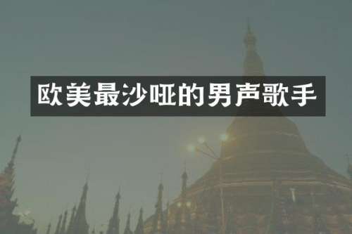 欧美最沙哑的男声歌手