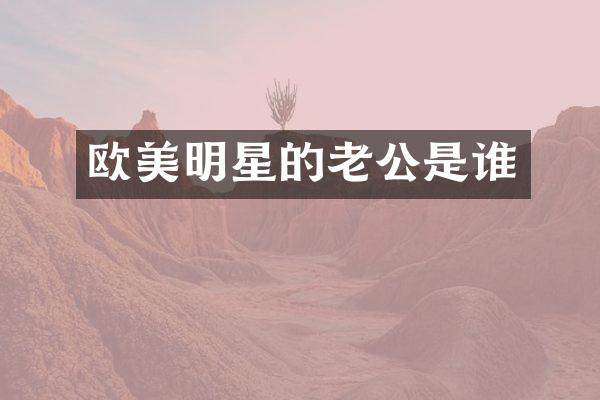 欧美明星的老公是谁