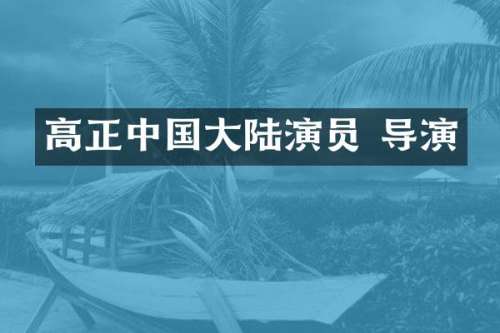 高正中国大陆演员 导演