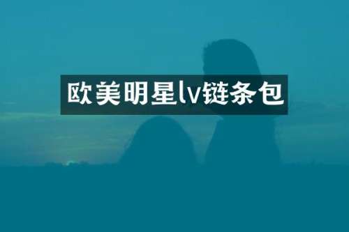 欧美明星lv链条包