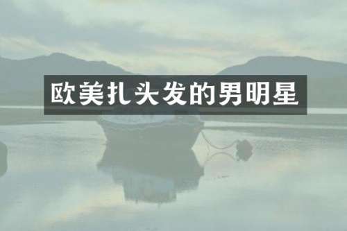 欧美扎头发的男明星