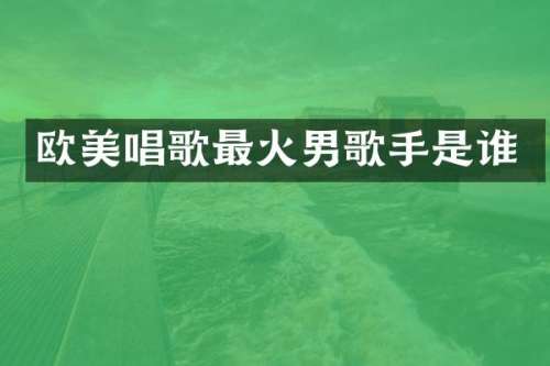 欧美唱歌最火男歌手是谁