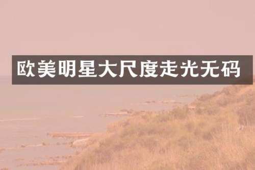 欧美明星走光