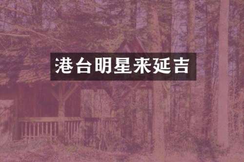 港台明星来延吉