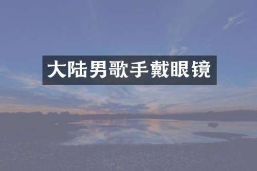 大陆男歌手戴眼镜