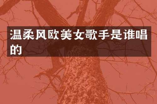温柔风欧歌手是谁唱的
