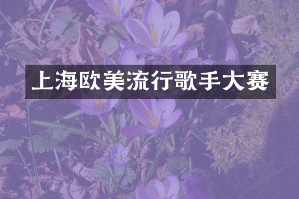 上海欧美流行歌手大赛