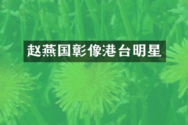 赵燕国彰像港台明星