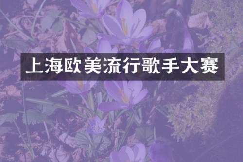 上海欧美流行歌手大赛