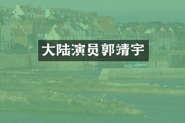 大陆演员郭靖宇