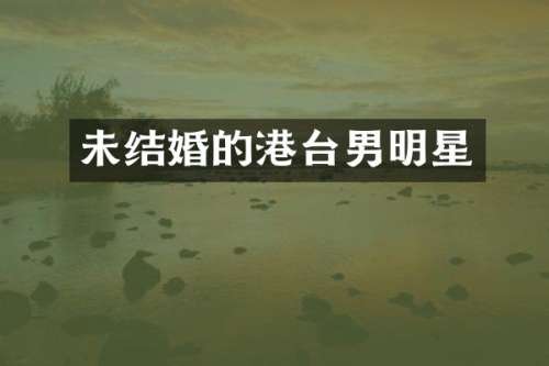 未结婚的港台男明星