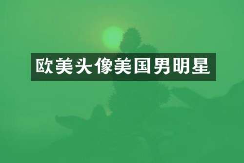 欧美头像美国男明星